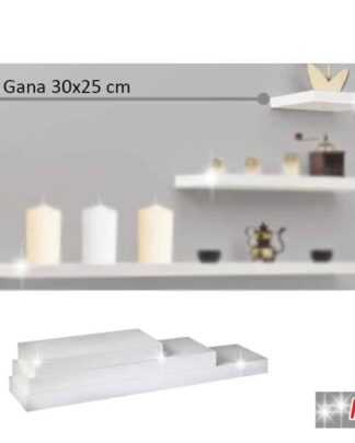 Nástěnná polička GANA 30x25 bílá Tempo Kondela