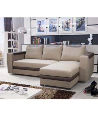 Sedací souprava, bronz / hnědá, BONA NEW 0000045941 Tempo Kondela