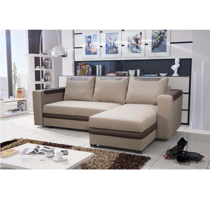 Sedací souprava, bronz / hnědá, BONA NEW 0000045941 Tempo Kondela
