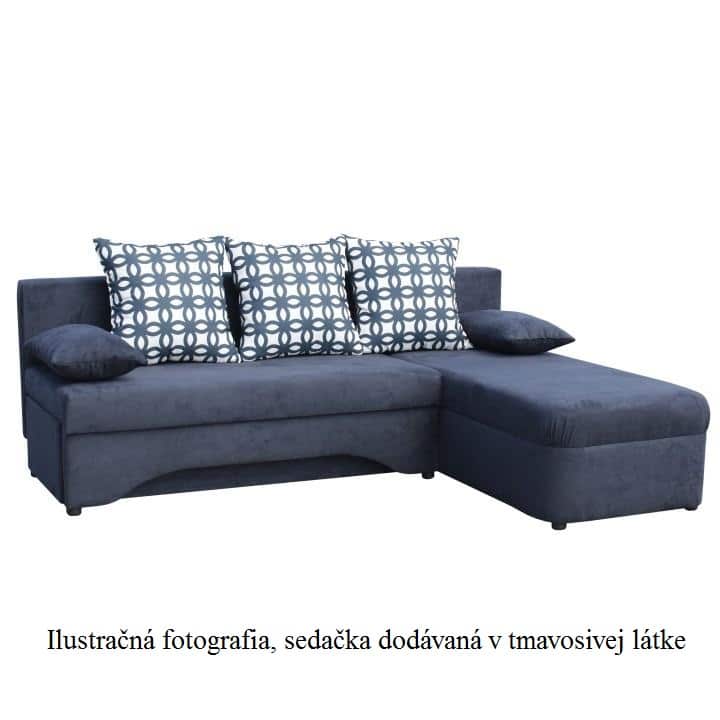 Sedací souprava, rohová, rozkládací, úložný prostor, látka tmavěšedá, POLARIS NEW 0000146371 Tempo Kondela