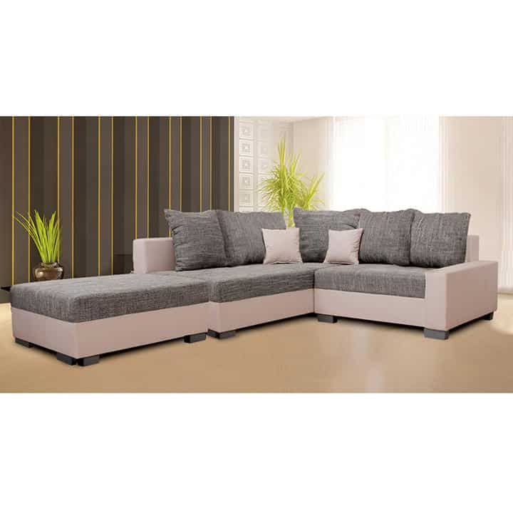 Rohová sedací souprava, L, alova béžová + šenil Berlin melír, IDA NEW | tempo Kondela 0000149749 Tempo Kondela