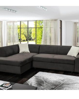 Sedací souprava MINERVA NEW rozkládací hnědá - levá Tempo Kondela