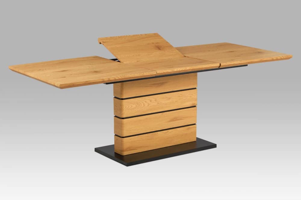Jídelní stůl HT-705 OAK divoký dub / černá Autronic