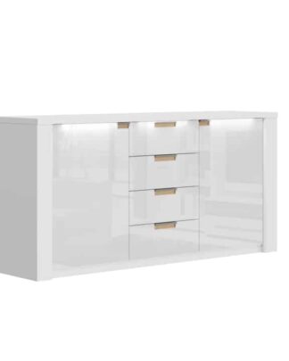 Komoda ARTEK AR46 bílá / bílý lesk Tempo Kondela