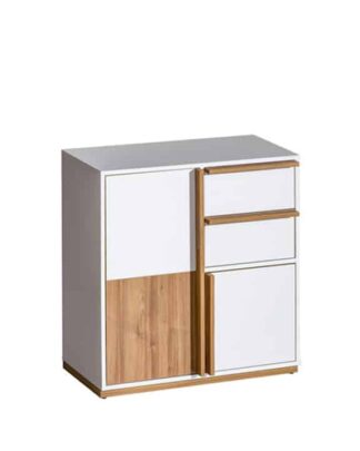 Komoda KNOX E7 ořech select / bílá Tempo Kondela