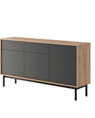 Komoda BERGEN BK154 dub jackson hickory / grafit Tempo Kondela