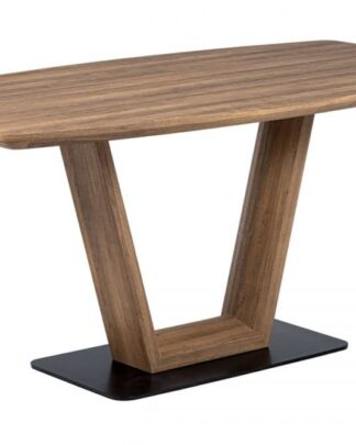 Jídelní stůl HT-810 OAK3 tmavý dub / matná černá Autronic