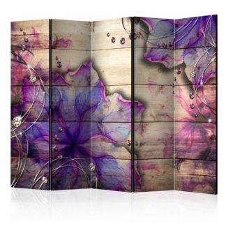 Paraván Purple Memory Dekorhome 225x172 cm (5-dílný)