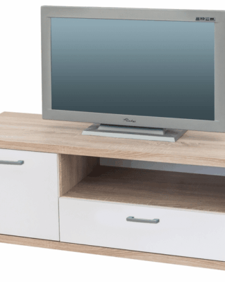 TV komoda Nova RTV 120, dub sonoma/bílá