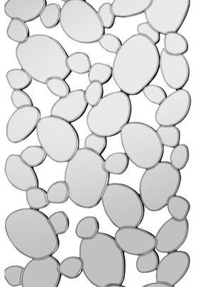 Nástěnné zrcadlo BUBBLE 120x55 cm