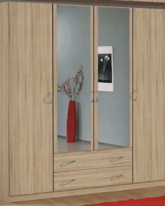 Šatní skříň Case, 181 cm, dub sonoma