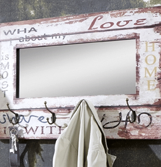 Věšákový panel se zrcadlem Lovis 4 (89941)
