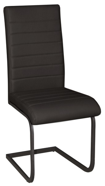 Jídelní židle Arden, černá ekokůže