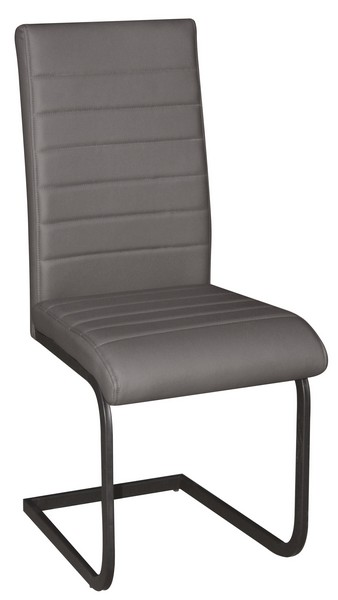 Jídelní židle Arden, šedá ekokůže