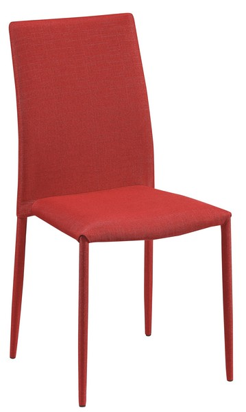 Jídelní židle Doris, červená látka