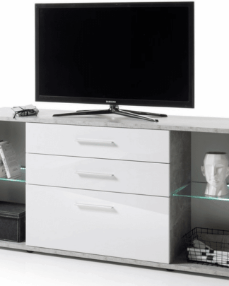 Široká TV skříňka Roof, s osvětlením