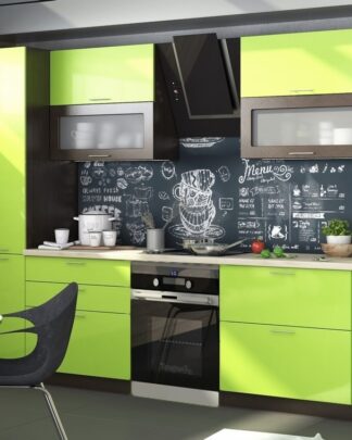 Kuchyně VALERIA 260 wenge/limeta lesk