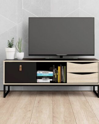 TV stolek Stubbe 88206 černá mat/dub sonoma - TVI