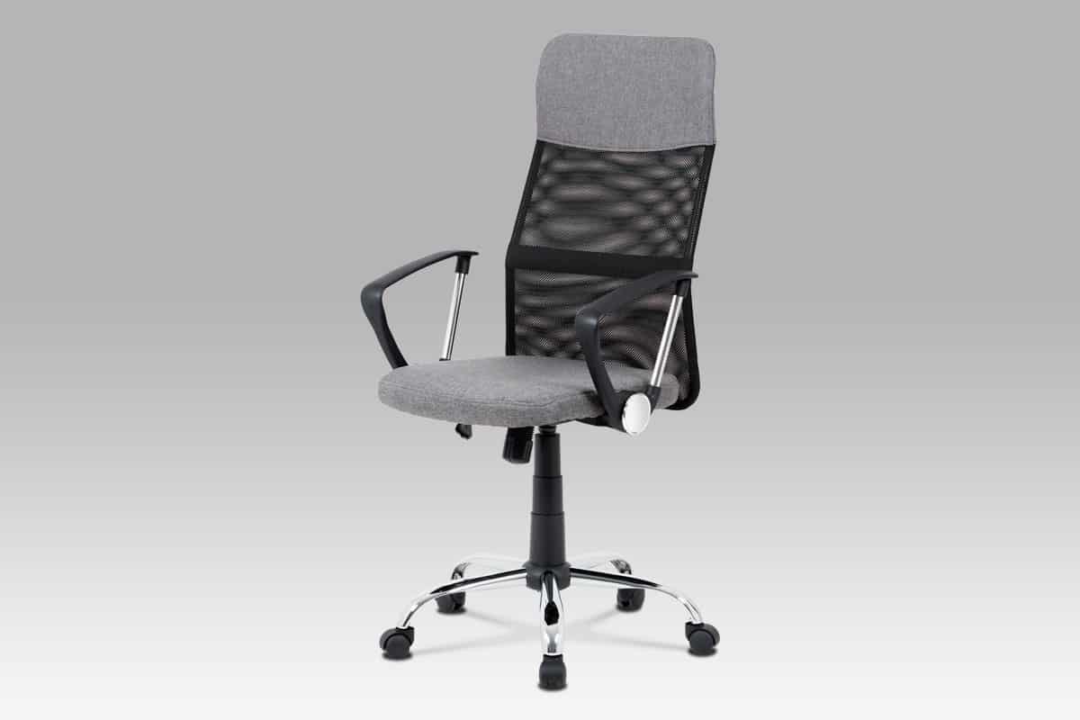 Kancelářská židle KA-V204 GREY, šedá/černá