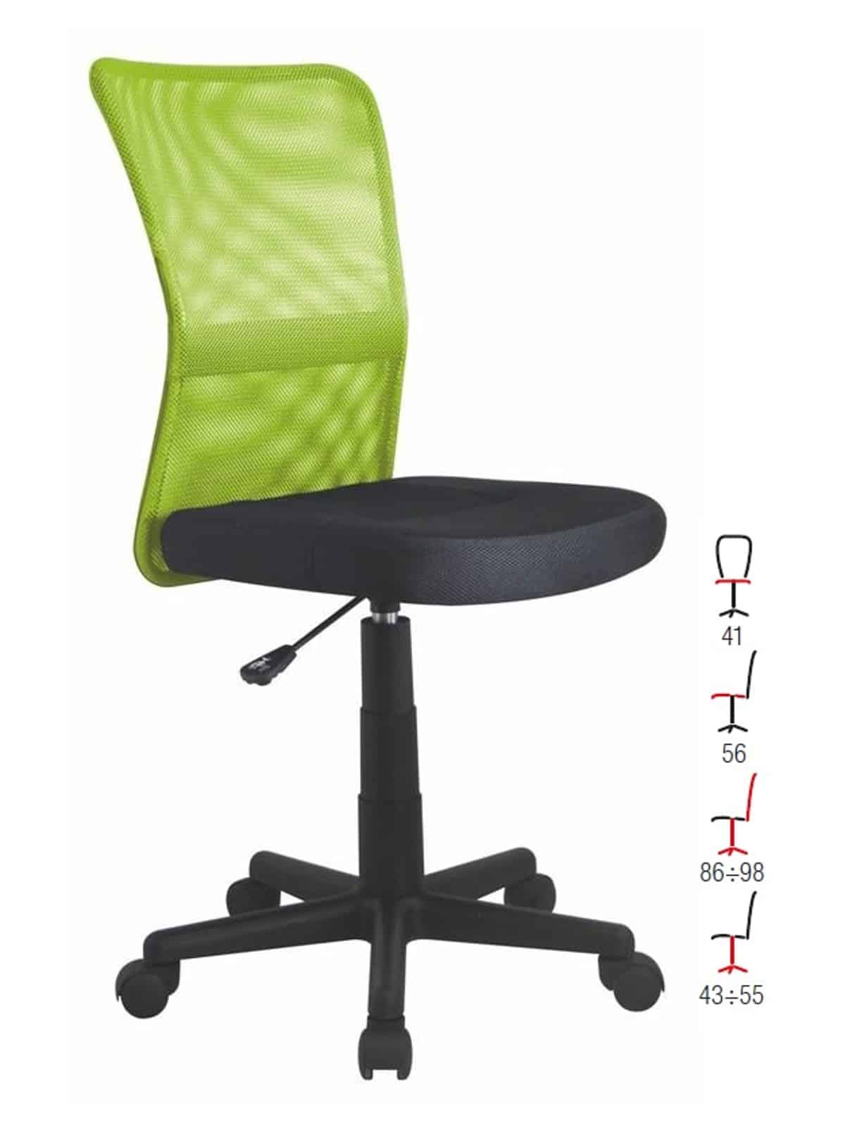 Dětská židle DINGO, zelená
