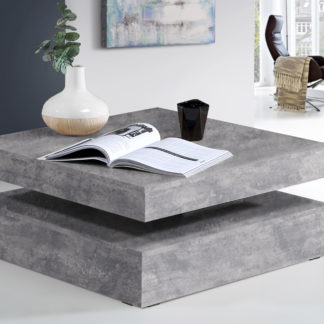 Konferenční stolek COFFEE TABLE, světle šedý beton