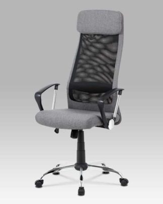 Kancelářská židle KA-V206 GREY, šedá/černá