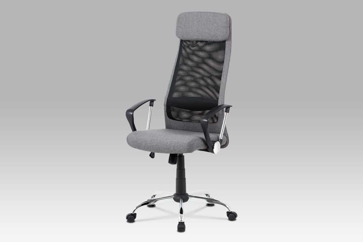 Kancelářská židle KA-V206 GREY, šedá/černá