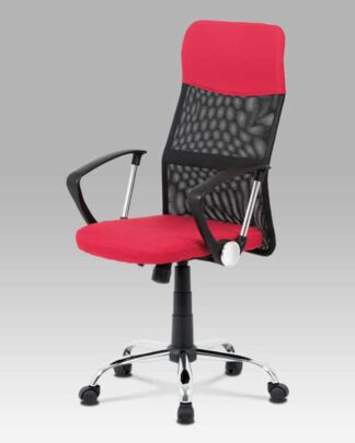 Kancelářská židle KA-V204 RED, červená/černá
