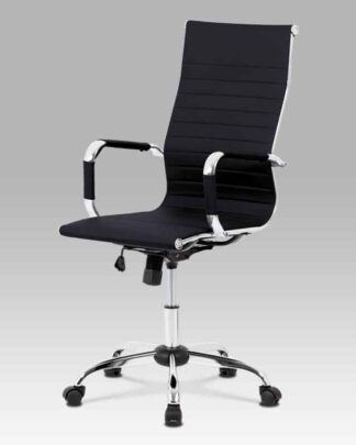 Kancelářská židle KA-V305 BK, černá ekokůže