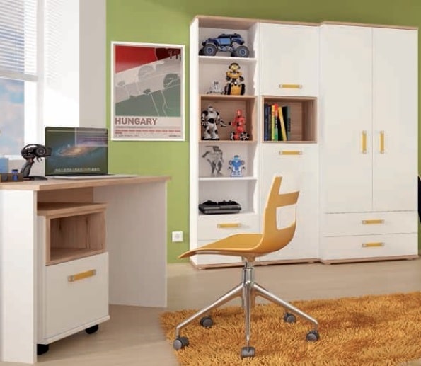Dětský pokoj AMAZON, VZOROVÁ SESTAVA - 5 prvků