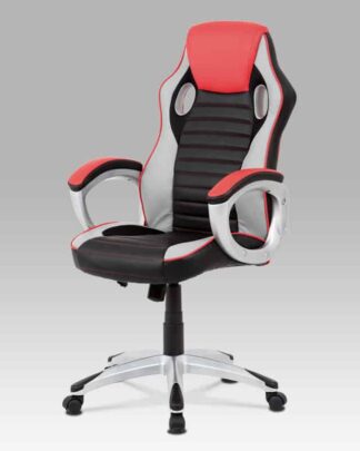 Kancelářská židle KA-V507 RED, červená/černá