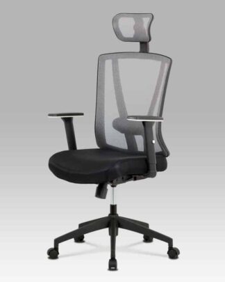 Kancelářská židle KA-H110 GREY, černá/šedá