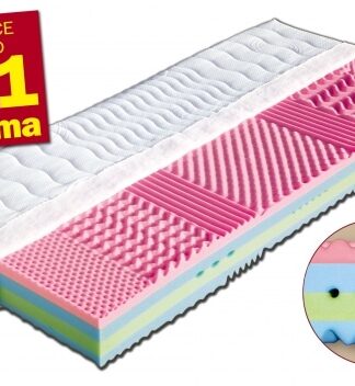 Matrace 1+1 zdarma z bio pěny Rodos Dřevočal 90 x 200 cm Lyocell