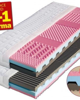 Matrace 1+1 zdarma ze studené pěny PORTO Dřevočal 80 x 195 Lyocell