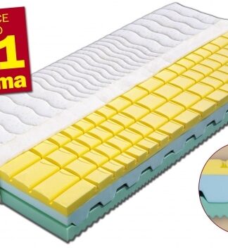 Dřevočal Havana Matrac 1 + 1 zadarmo z bio peny + 2 x vankúš Lukáš zadarmo 90 x 200 cm Lyocell