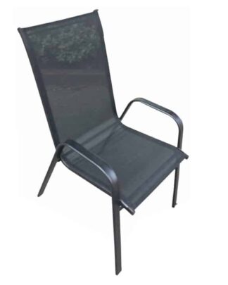 Židle, stohovatelná, tmavě šedá/černá, ALDERA 0000194792 Tempo Kondela