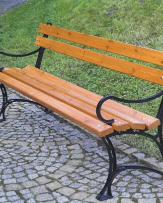 Parková lavice s područkami - FSC ROJAPLAST