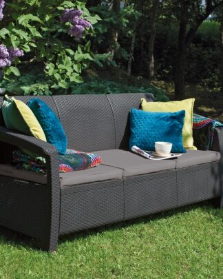 CORFU LOVE SEAT MAX - hnědá Allibert
