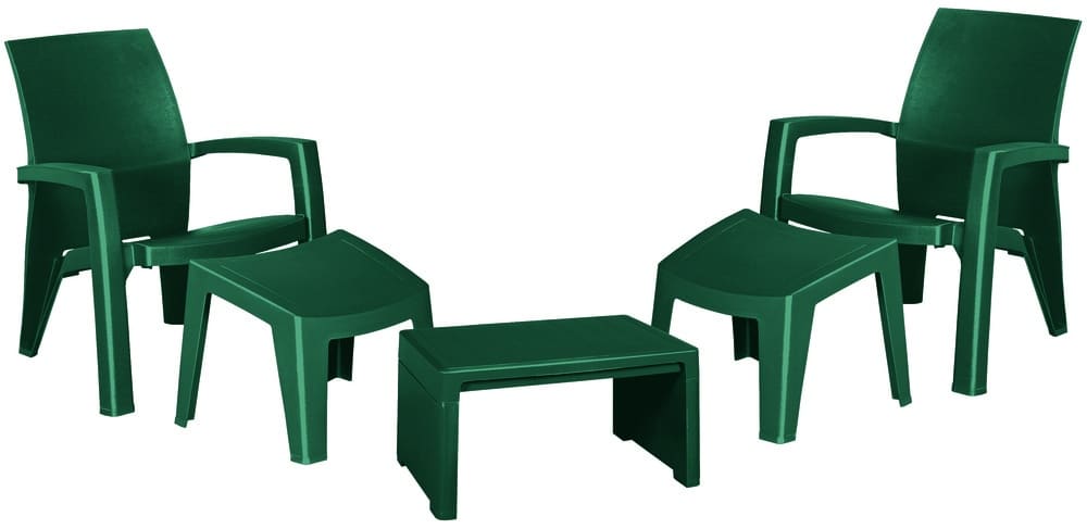 LAGO MAXI RELAX SET BOX - zelený Allibert