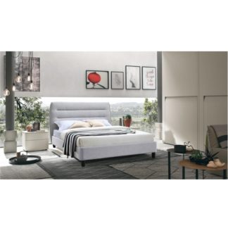 Manželská postel MAJESTIK šedý melír Tempo Kondela 160 x 200 cm