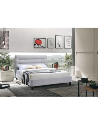 Manželská postel MAJESTIK šedý melír Tempo Kondela 180 x 200 cm