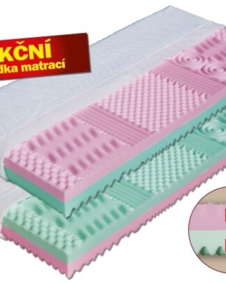 Pěnová matrace Alice dvojí tvrdost + 1x polštář Lukáš ZDARMA Dřevočal 180 x 200 cm Lyocell