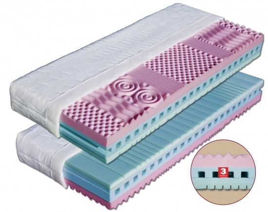 Pěnová matrace Helena + 1x polštář Lukáš ZDARMA Dřevočal 180 x 200 cm Lyocell