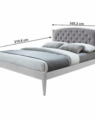 Postel ADORE  šedá vintage / světle šedá Tempo Kondela 160 x 200 cm