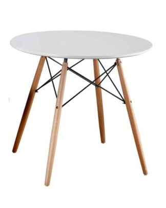 Jídelní stůl GAMIN NEW bílá / buk Tempo Kondela 80 cm