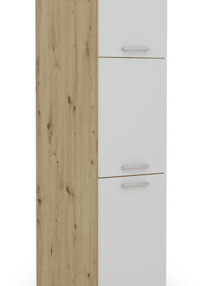 Vysoká kuchyňská skříň Irma S40.193, dub artisan/bílá