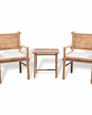 Zahradní bistro set 3ks bambusový