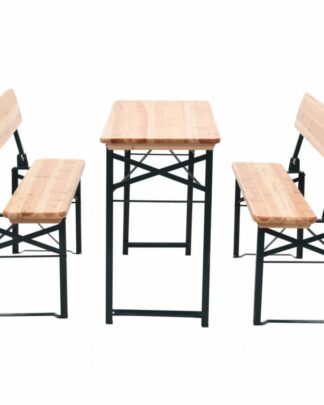 Skládací pivní set stůl se 2 lavicemi 118 cm jedle