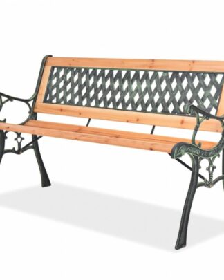 Zahradní lavička s opěradlem 122 cm