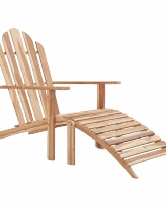 Zahradní křeslo Adirondack s podnožkou teak